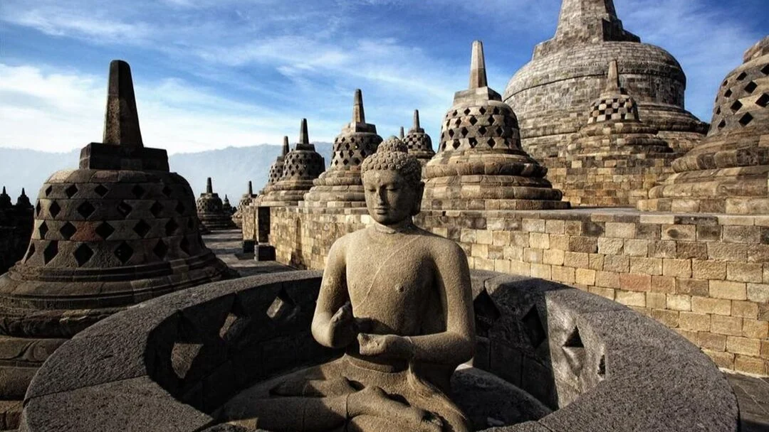 Borobudur Climb-up, Merapi Volcano and Prambanan Temple Tour from Yogyakarta